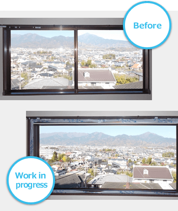 窓カバー工法入換え工事 After