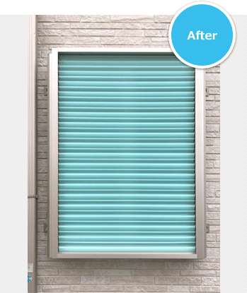 目隠し取り付け工事 After