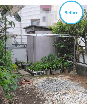 カーポート取付工事 Before