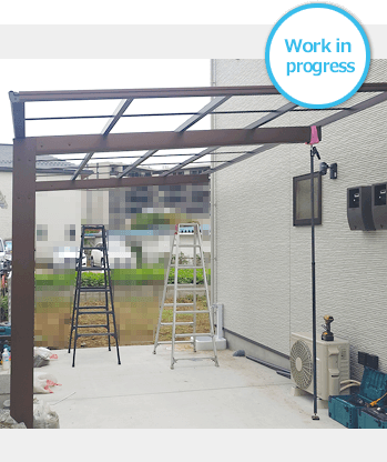 カーポート取付工事 Before