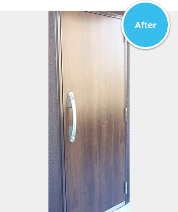 玄関ドアカバー工法工事 After