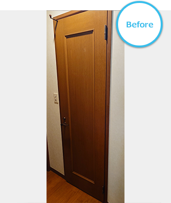 トイレドア交換工事 Before