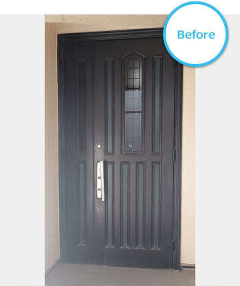 玄関ドアカバー工法工事 After