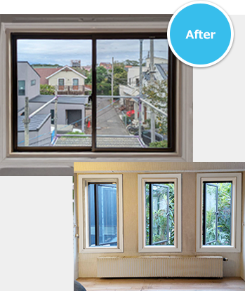 窓入替交換工事 After