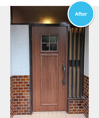玄関ドア扉のみ入替工事 After