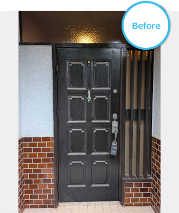 玄関ドア扉のみ入替工事 Before